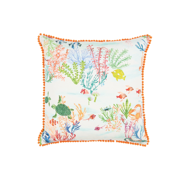 Photo of the fabric Coral Kingdom Cushion 50X50Cm Vnc3601 01 swatch by Villa Nova. Use for Cushion with Inner