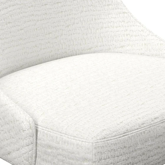 Photo of the fabric Nestle Blanc swatch by James Dunlop. Use for Upholstery, Accessory. Style of Plain, Velvet