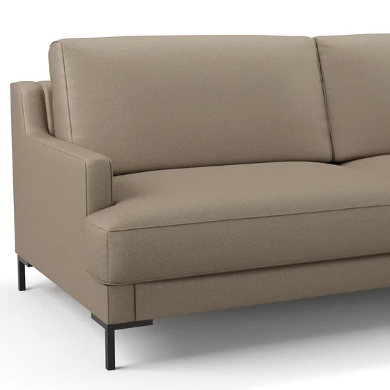 Photo of the fabric Como Silt swatch by Mokum. Use for Upholstery, Accessory. Style of Plain, Texture