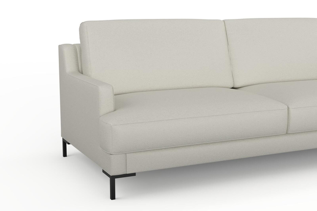 Photo of the fabric Epitome Chalk swatch by Mokum. Use for Upholstery, Accessory. Style of Plain, Taffeta