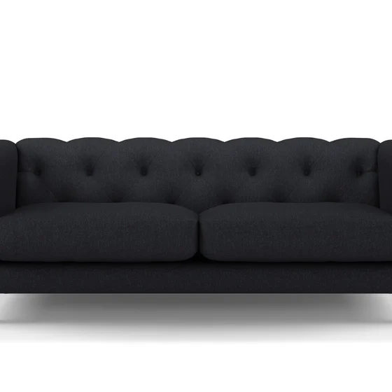 Photo of the fabric Newport Carbon swatch by James Dunlop. Use for Upholstery, Accessory. Style of Plain