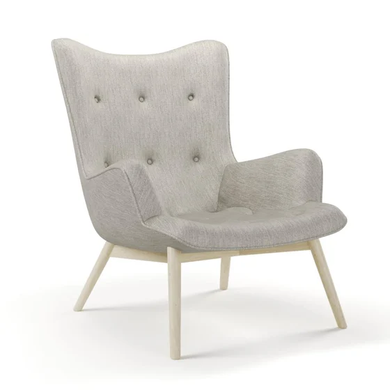 Photo of the fabric Trezor Fog swatch by James Dunlop FibreGuard. Use for Curtains, Upholstery, Accessory. Style of Chenille, Plain