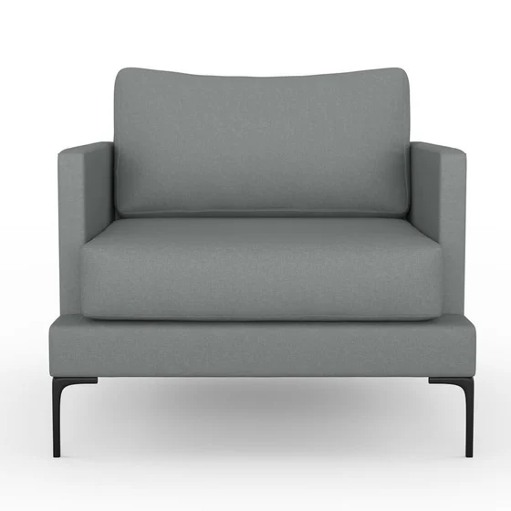 Photo of the fabric Infinite Celadon swatch by Mokum. Use for Curtains, Upholstery, Accessory, Top of Bed. Style of Plain, Texture
