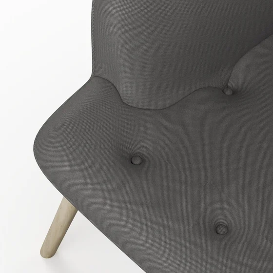 Photo of the fabric Noosa Charcoal swatch by James Dunlop. Use for Upholstery, Accessory. Style of Plain, Texture