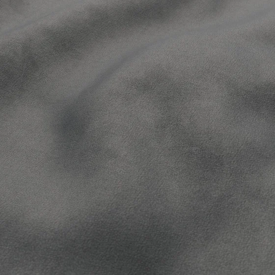 Photo of the fabric Feather Soft Elephant swatch by Zepel FibreGuard. Use for Upholstery, Accessory, Top of Bed. Style of Plain, Velvet