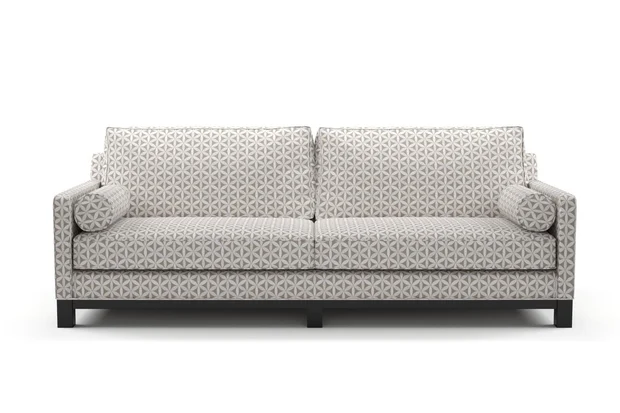 Photo of the fabric Tapa Pumice swatch by James Dunlop. Use for Upholstery, Accessory. Style of Geometric
