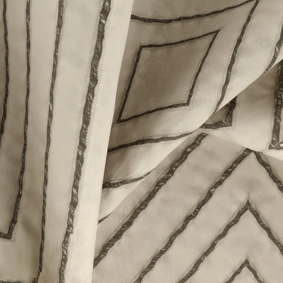 Photo of the fabric Intuition Papyrus swatch by Zepel. Use for Curtains, Accessory. Style of Geometric, Jacquard