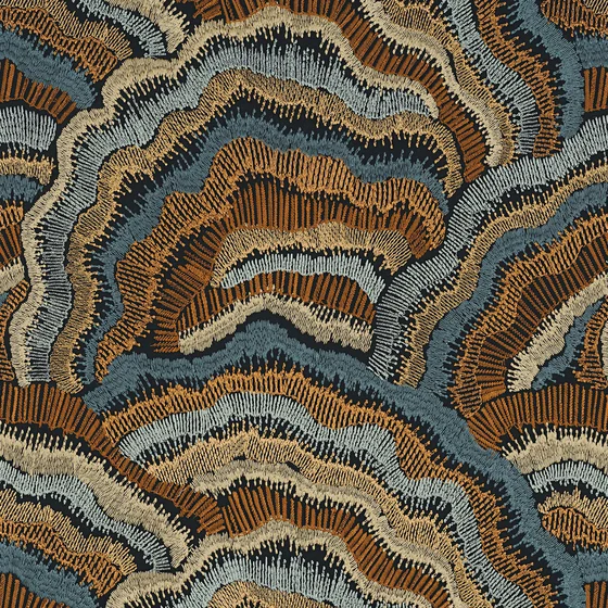 Photo of the fabric Annella 1123 0256 swatch by Casamance. Use for Curtains. Style of Abstract, Embroidery