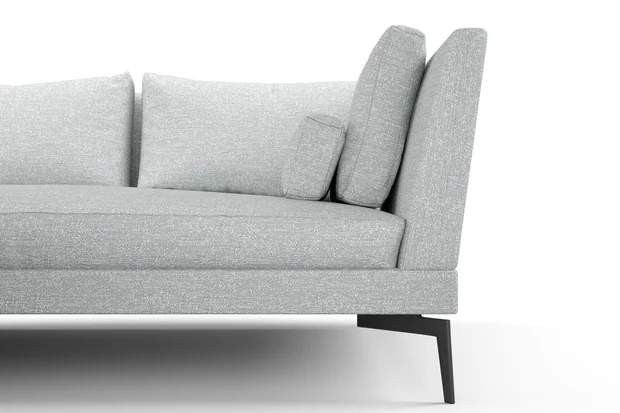 Photo of the fabric Elba Oyster swatch by Mokum. Use for Upholstery, Accessory. Style of Plain, Texture