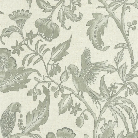 Photo of the fabric Etourneau Wallpaper 8816 8816 75 93 swatch by Casadeco. Use for Wall Covering. Style of Floral And Botannical