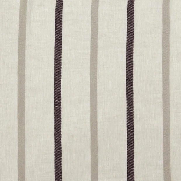 Photo of the fabric Alive Liquorice swatch by Zepel. Use for Sheer Curtains. Style of Sheer, Stripe