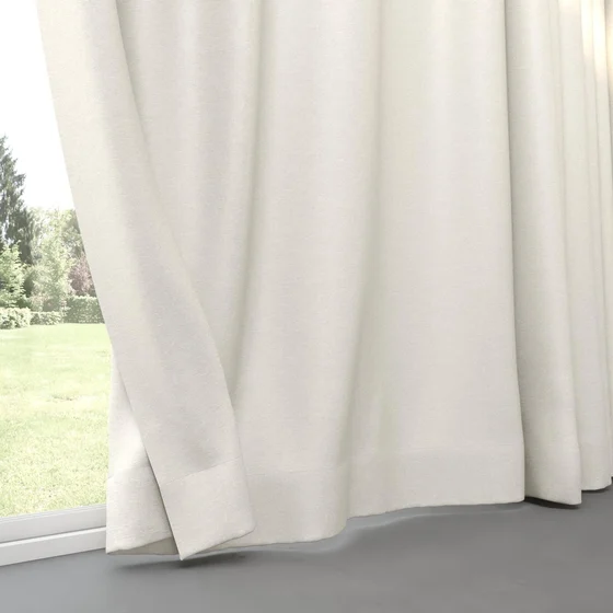 Photo of the fabric Ocean Linen swatch by Mokum. Use for Curtains. Style of Plain, Texture