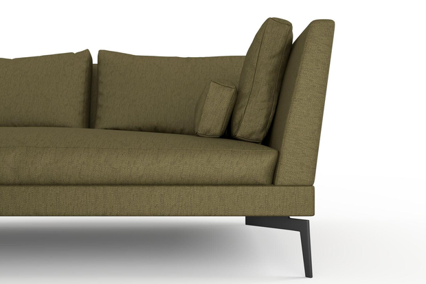 Photo of the fabric Pandanus Flax swatch by Mokum. Use for Upholstery. Style of Plain, Taffeta