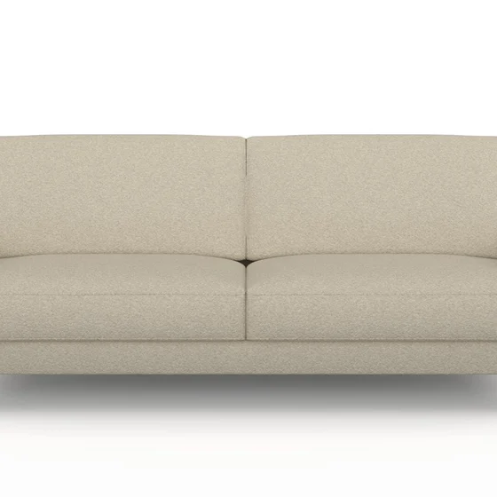Photo of the fabric Grande Boucle Champagne swatch by Catherine Martin by Mokum. Use for Upholstery, Accessory. Style of Plain, Texture