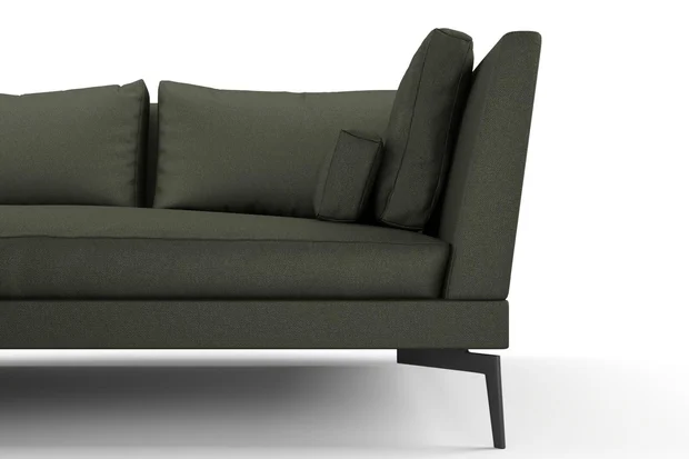 Photo of the fabric Pueblo Moss swatch by Mokum. Use for Upholstery, Accessory. Style of Plain, Texture