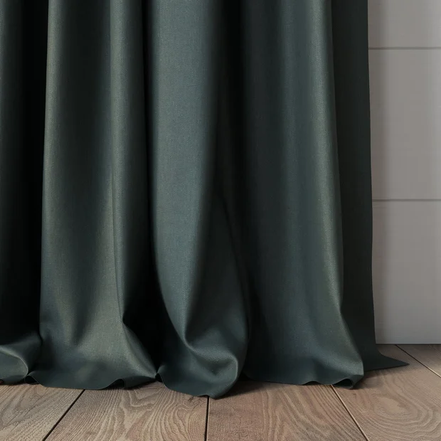 Photo of the fabric Infinite Kelp swatch by Mokum. Use for Curtains, Upholstery, Accessory, Top of Bed. Style of Plain, Texture