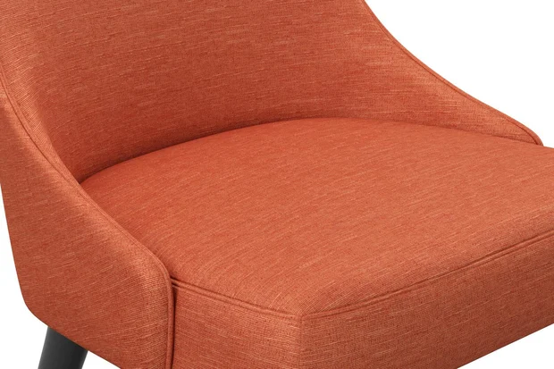 Photo of the fabric Provence Pumpkin swatch by James Dunlop Essentials. Use for Curtains, Upholstery, Accessory, Top of Bed. Style of Plain, Texture