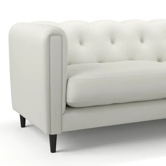 Photo of the fabric Sit Out Greige swatch by James Dunlop FibreGuard. Use for Upholstery, Accessory. Style of Plain, Taffeta