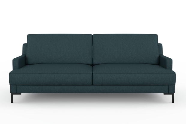 Photo of the fabric Pandanus Lagoon swatch by Mokum. Use for Upholstery. Style of Plain, Taffeta