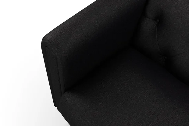 Photo of the fabric Poker Caviar swatch by James Dunlop FibreGuard. Use for Upholstery, Accessory, Top of Bed. Style of Chenille, Plain