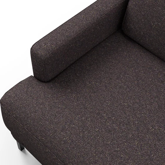Photo of the fabric Bora Bora Aubergine swatch by Mokum FibreGuard. Use for Curtains, Upholstery, Accessory. Style of Plain, Texture