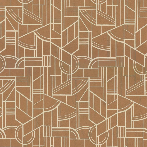 Photo of the fabric Cinetique Wp 7629 7629 2752 swatch by Casamance. Use for Wall Covering. Style of Geometric, Print