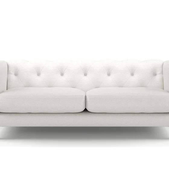Photo of the fabric Nestle Blanc swatch by James Dunlop. Use for Upholstery, Accessory. Style of Plain, Velvet