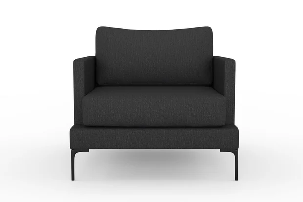 Photo of the fabric Pahi Basalt swatch by Mokum. Use for Upholstery, Accessory. Style of Plain, Taffeta