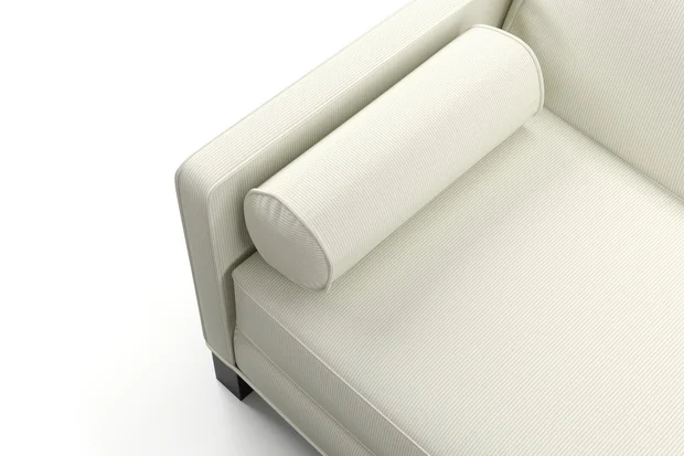 Photo of the fabric Upstage Almond swatch by James Dunlop FibreGuard. Use for Upholstery, Accessory. Style of Plain, Texture