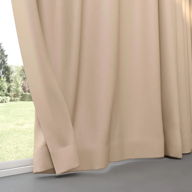 Photo of the fabric Satori Stonewash Nude swatch by Mokum. Use for Curtains, Upholstery Light Duty, Accessory, Top of Bed. Style of Plain, Texture