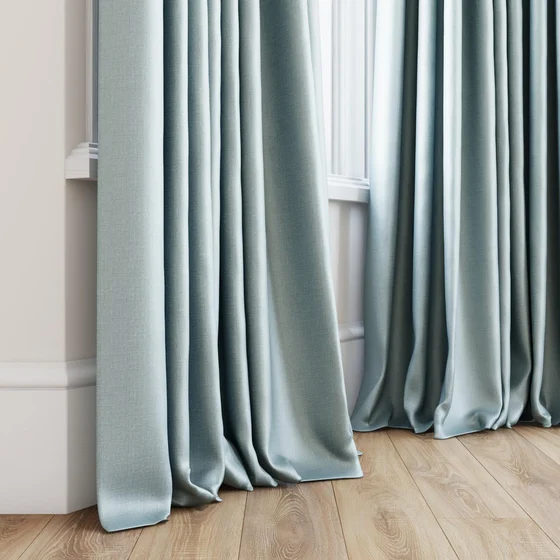 Photo of the fabric Stallion 2 Blackout Mineral swatch by James Dunlop Essentials. Use for Curtains. Style of Plain, Texture