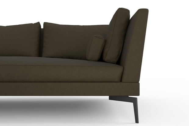 Photo of the fabric Epitome Moss swatch by Mokum. Use for Upholstery, Accessory. Style of Plain, Taffeta