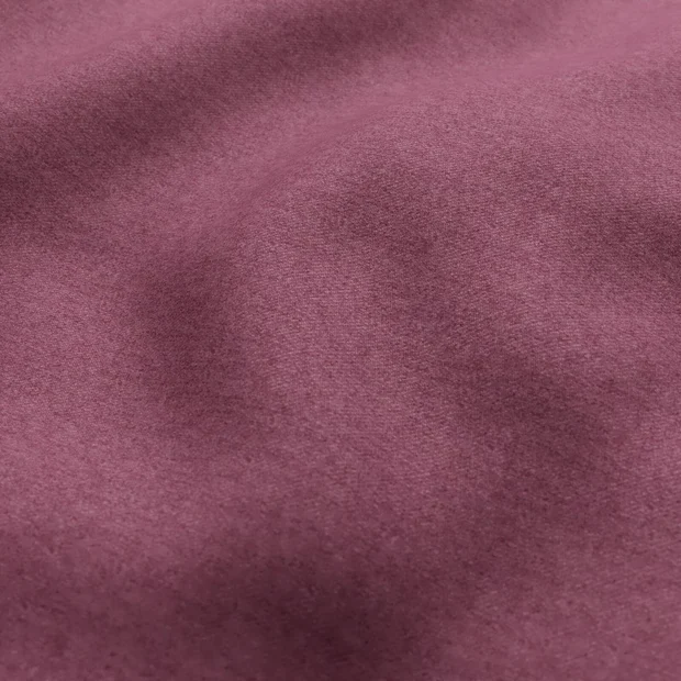 Photo of the fabric Braveheart Damson swatch by James Dunlop FibreGuard. Use for Upholstery, Accessory, Top of Bed. Style of Plain, Taffeta