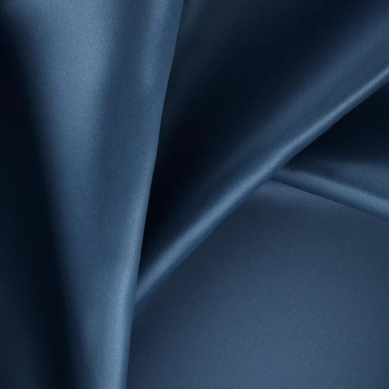 Photo of the fabric Backstop Denim swatch by Zepel. Use for Curtains, Accessory, Top of Bed. Style of Dim Out, Plain