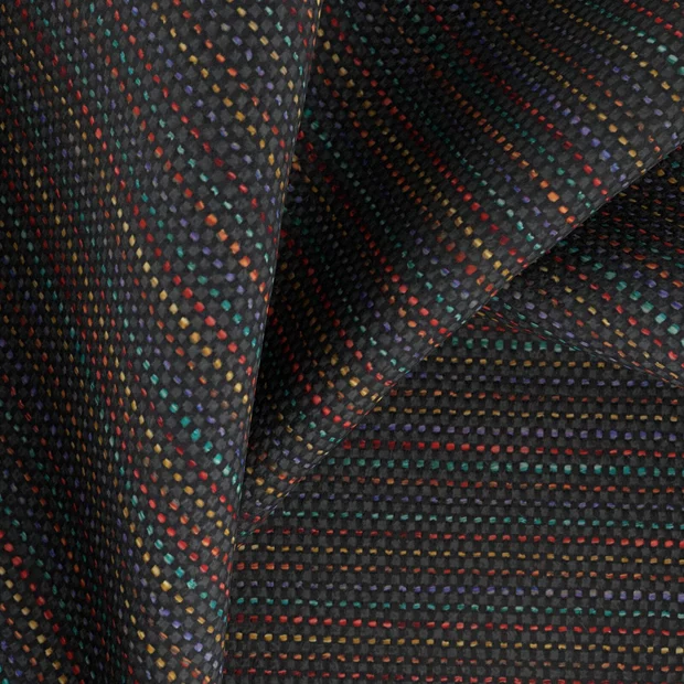 Photo of the fabric Automate Oxid swatch by Zepel FibreGuard Pro. Use for Upholstery, Accessory. Style of Stripe, Texture