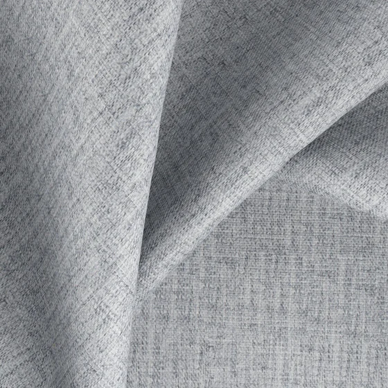 Photo of the fabric Stonewall Blackout Ash swatch by Zepel. Use for Curtains, Accessory, Top of Bed. Style of Blackout, Plain