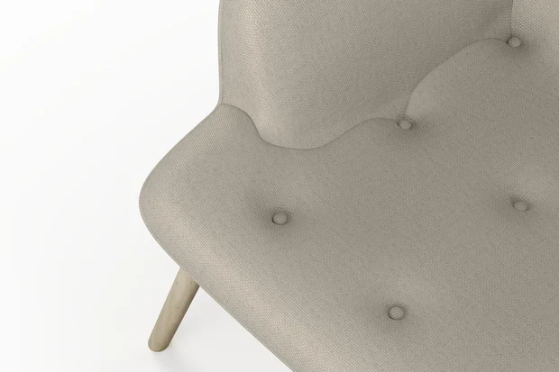 Photo of the fabric Classica Driftwood swatch by James Dunlop. Use for Upholstery, Accessory. Style of Plain, Taffeta