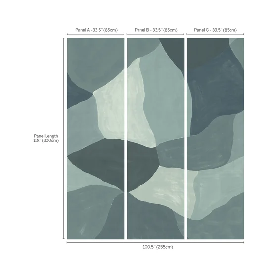 Photo of the fabric Studio Panel Wk817 02 swatch by Kirkby Design. Use for Wall Covering, Wall Panel/Mural. Style of Geometric