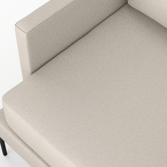 Photo of the fabric Epitome Eggshell swatch by Mokum. Use for Upholstery, Accessory. Style of Plain, Taffeta