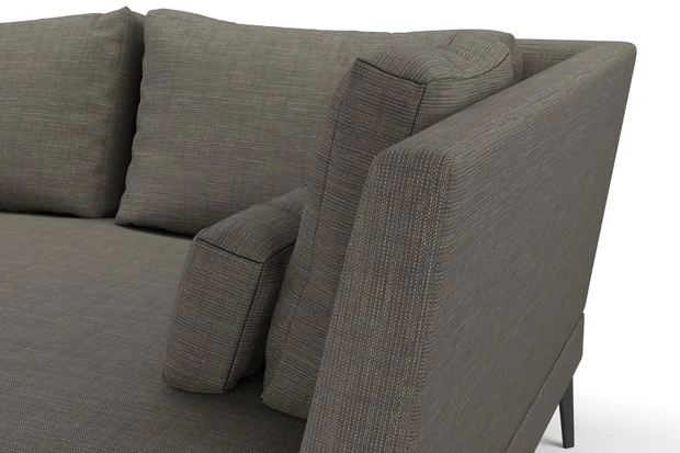 Photo of the fabric Ficus Smoke swatch by Mokum. Use for Upholstery, Accessory. Style of Plain, Texture