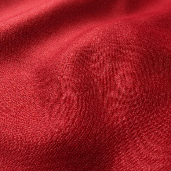 Photo of the fabric Iridium Cardinal swatch by Zepel. Use for Curtains, Upholstery, Accessory, Top of Bed. Style of Plain, Velvet