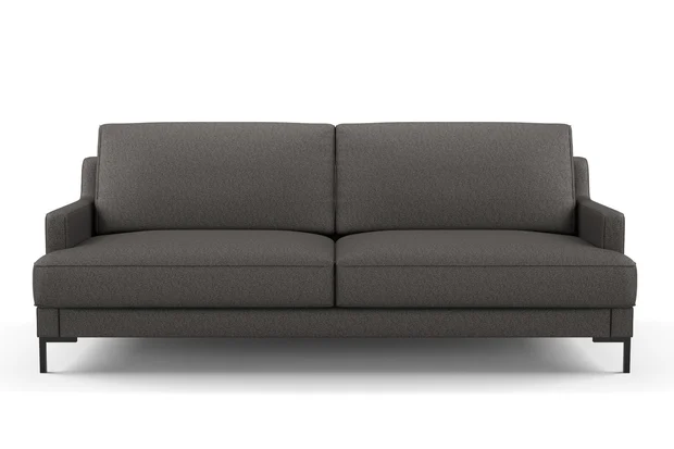 Photo of the fabric Palermo Granite swatch by Mokum. Use for Upholstery, Accessory. Style of Plain, Texture