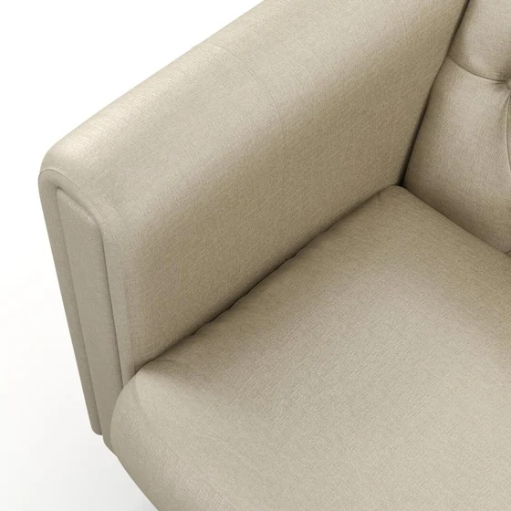Photo of the fabric Poker Sesame swatch by James Dunlop FibreGuard. Use for Upholstery, Accessory, Top of Bed. Style of Chenille, Plain