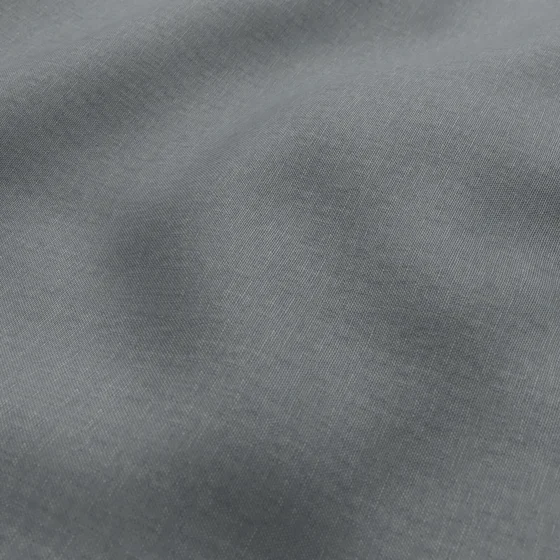 Photo of the fabric Infinite French Blue swatch by Mokum. Use for Curtains, Upholstery, Accessory, Top of Bed. Style of Plain, Texture
