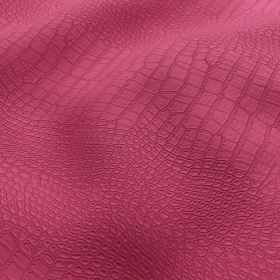 Photo of the fabric Knack Magenta swatch by Zepel. Use for Upholstery. Style of Animals And Birds, Leather And Vinyl