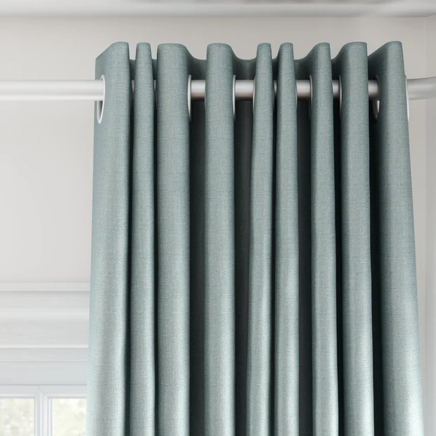 Photo of the fabric Stallion 2 Blackout Mineral swatch by James Dunlop Essentials. Use for Curtains. Style of Plain, Texture