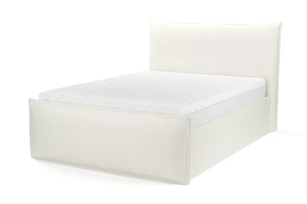 Photo of the fabric Pure Whitewash swatch by Mokum. Use for Upholstery, Accessory. Style of Plain, Texture