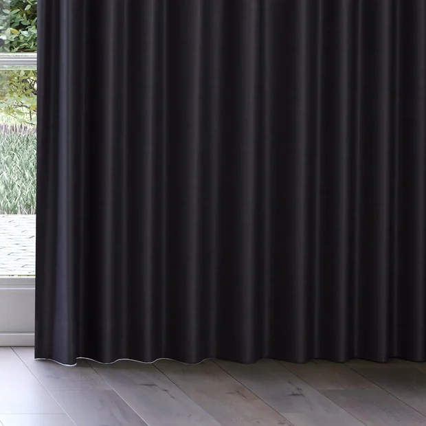 Photo of the fabric Luxe Limo swatch by James Dunlop Essentials. Use for Curtains, Accessory, Top of Bed. Style of Plain, Texture