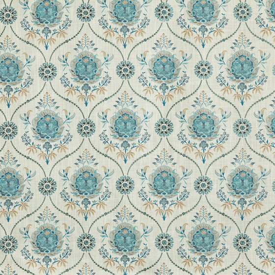 Photo of the fabric Leila 4266 770 swatch by Prestigious. Use for Curtains, Accessory, Top of Bed. Style of Floral And Botannical, Jacquard