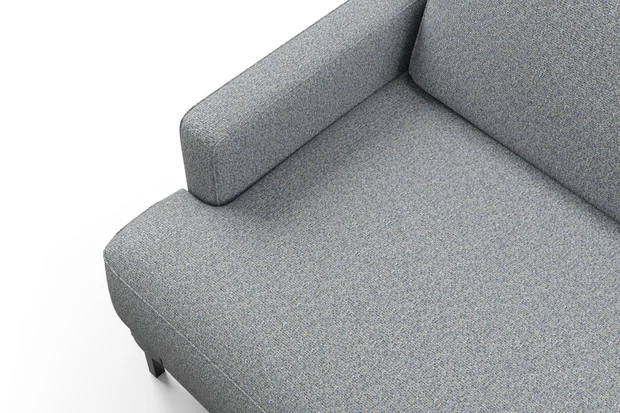 Photo of the fabric Bora Bora Glacier swatch by Mokum FibreGuard. Use for Curtains, Upholstery, Accessory. Style of Plain, Texture